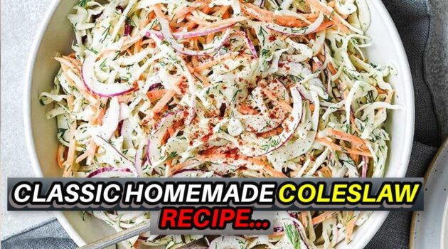 Easy Homemade Coleslaw Recipe